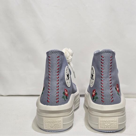 Converse Women's CTAS Move Hi Platform Rose Cross Stitch Size 8.5  A12571CNWT - Picture 6 of 9